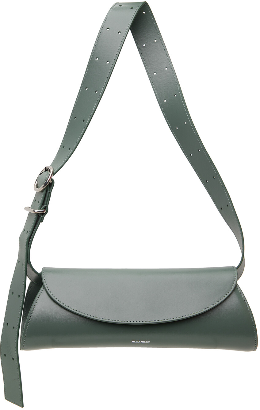 

Зеленая маленькая сумка Cannolo Jil Sander
