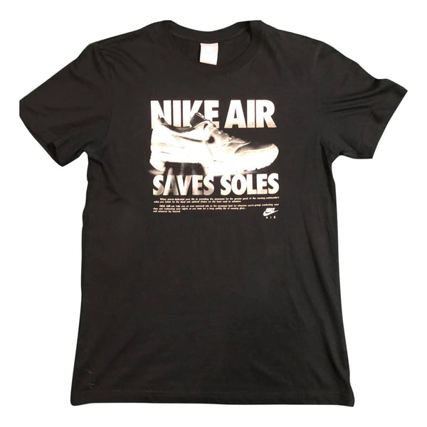 Футболка Nike Air Saves Soles Graphic T-Shirt 'Black', черный