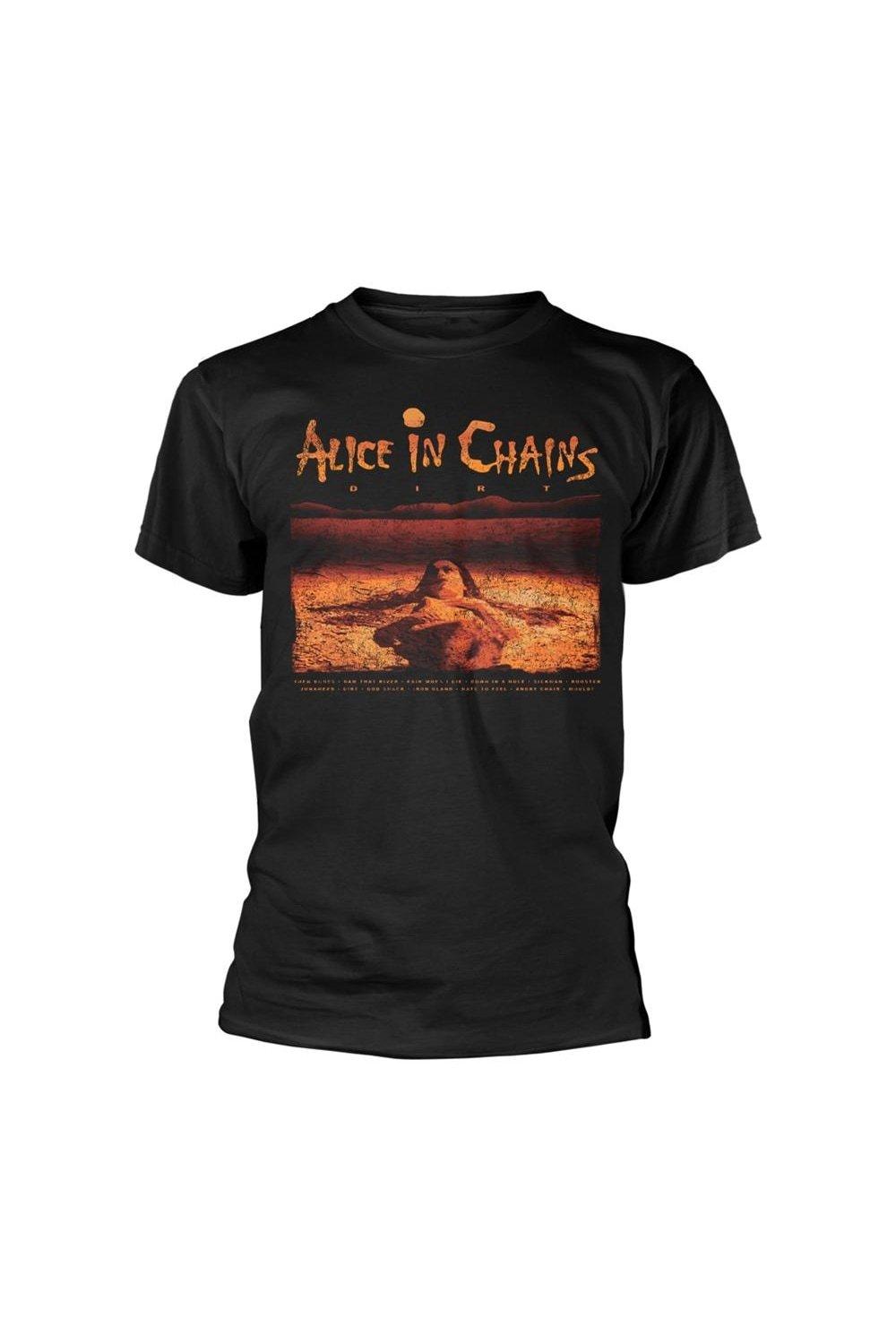 Футболка со списком треков Dirt Alice In Chains, черный футболка со списком снаряжения park city backcountry черный