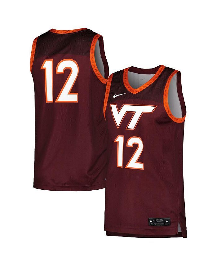 

Мужская темно-бордовая баскетбольная майка Virginia Tech Hokies Replica Nike, красный