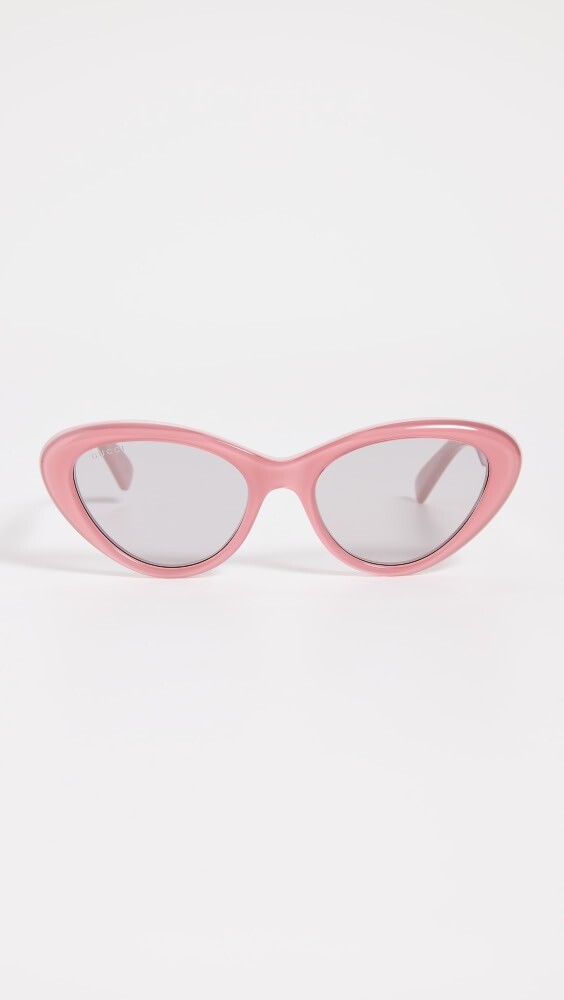 

Солнцезащитные очки Gucci Gucci Symbols Cat Eye, розовый