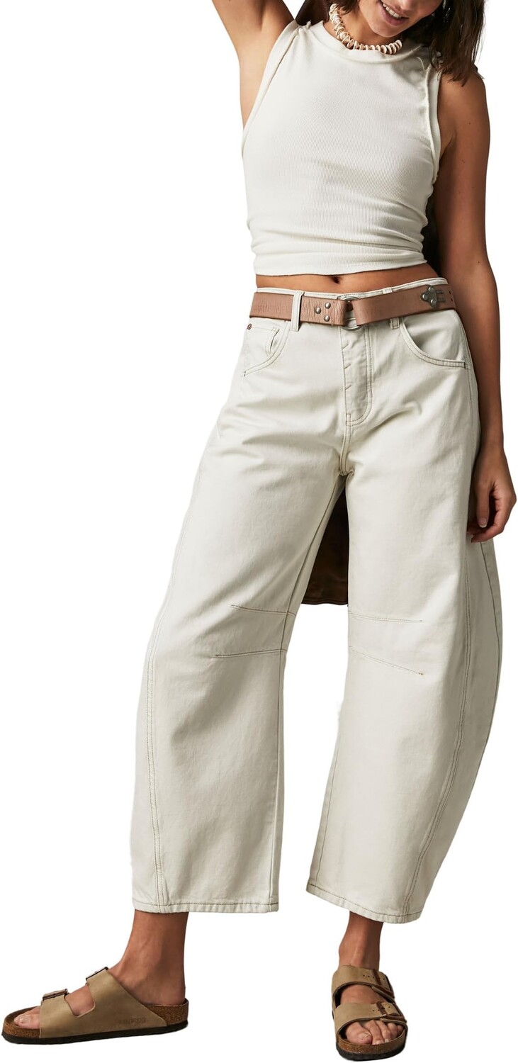 

Джинсы Lucky You Mid Rise Barrel Free People, цвет Unknown Color