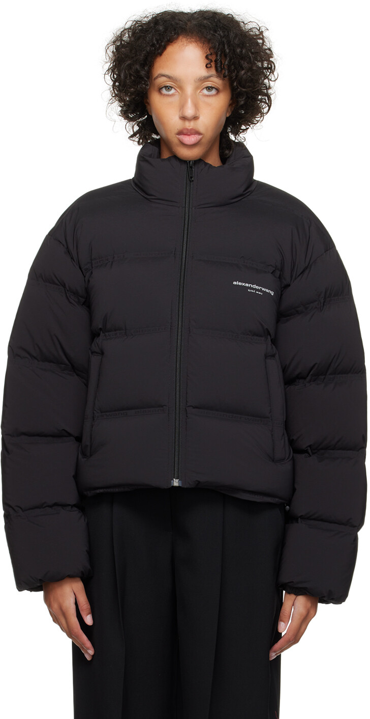 

Alexander Wang Черный укороченный пуховик