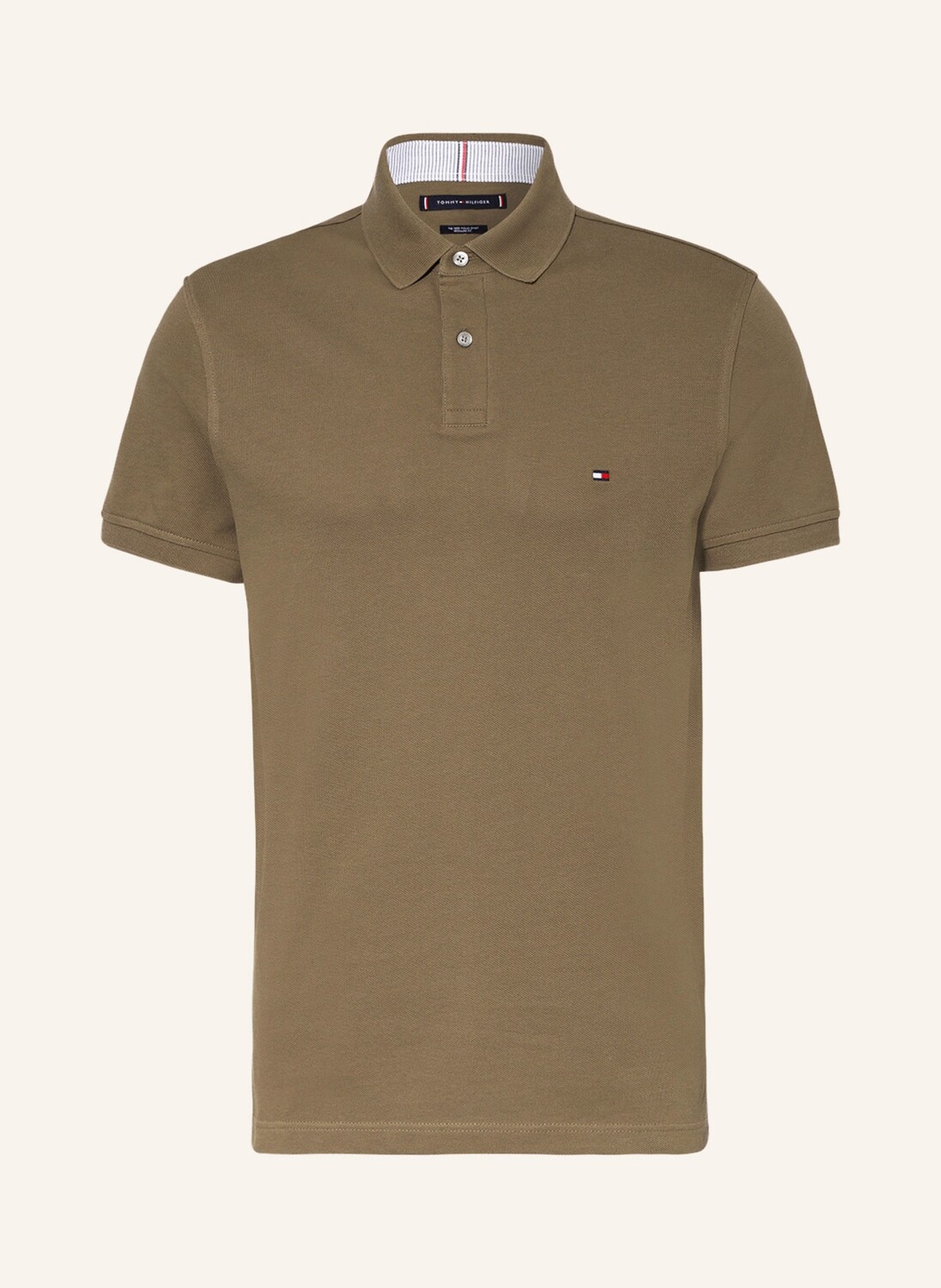 

Рубашка поло TOMMY HILFIGER Piqué Regular Fit, хаки