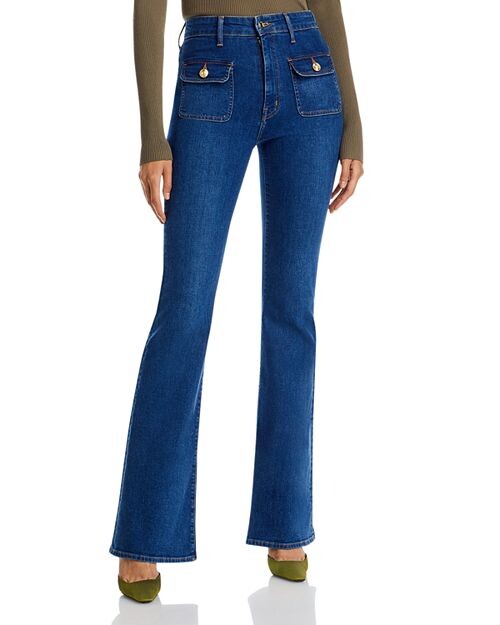 

Джинсы Crosby High Rise Patch Pocket в цвете Bedford Dark Derek Lam 10 Crosby, цвет Blue