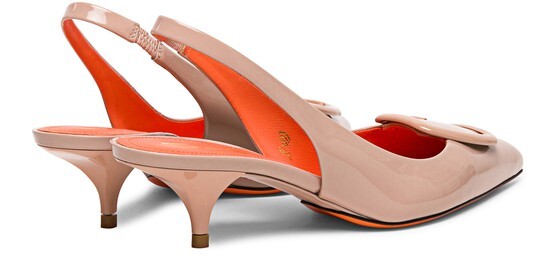 

Босоножки из лакированной кожи Santoni
