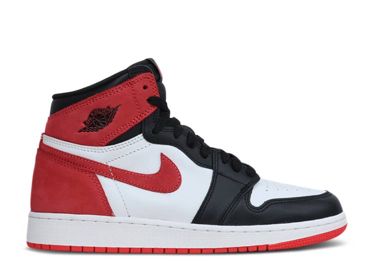 

Кроссовки AIR JORDAN 1 RETRO HIGH OG GS 'TRACK RED', белый