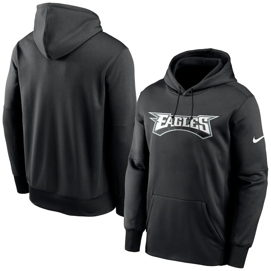 

Пуловер с капюшоном Nike Philadelphia Eagles, черный