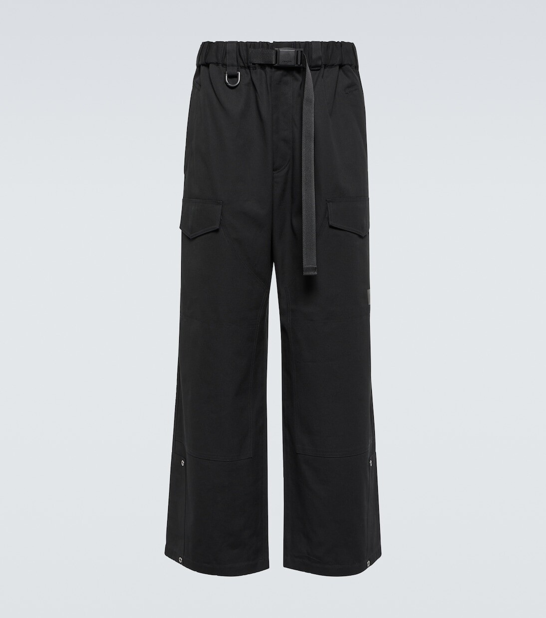

Укороченные брюки из хлопка Y-3, черный