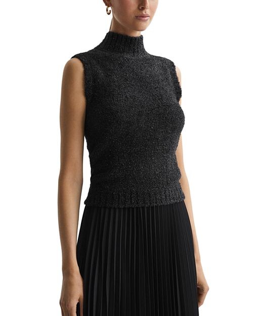 

Трикотажная майка с мишурой Georgia REISS, цвет Black