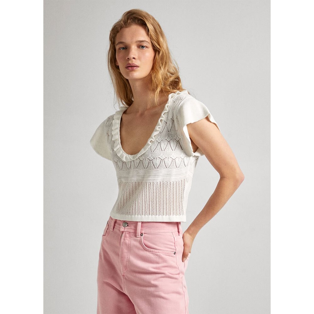 

Блуза с коротким рукавом Pepe Jeans Goldie Top, бежевый