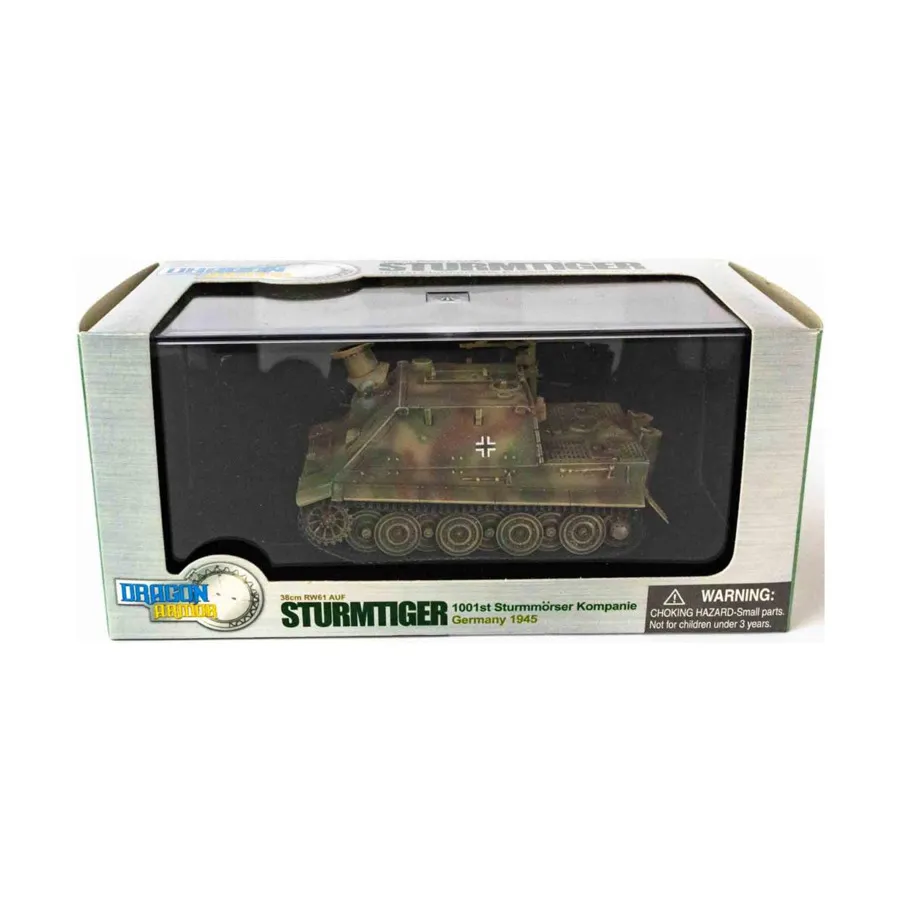 

Sturmtiger 38cm RW61 Auf — 1001-я штурмовая рота, Германия, 1945 г., Dragon Armor (Plastic) (1:72)