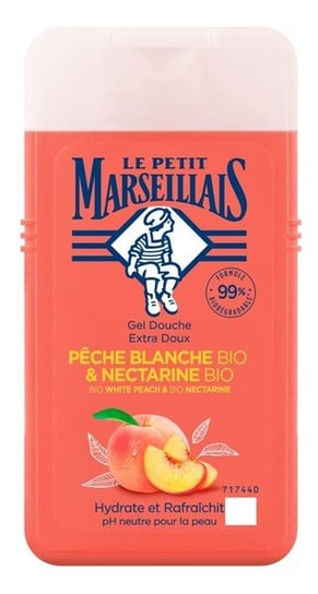 Органический гель для душа с белым персиком и органическим нектарином 250 мл Le Petit Marseillais