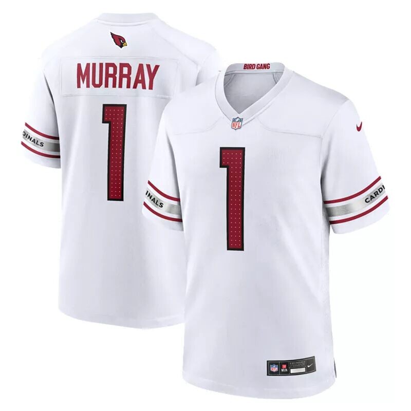 

Мужская белая игровая майка Nike Arizona Cardinals Kyler Murray #1