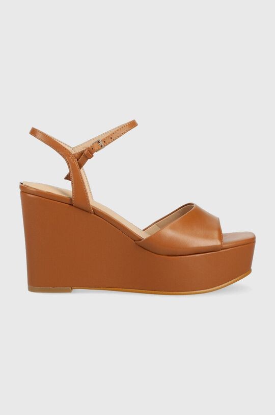 

Кожаные сандалии TION2 Guess, коричневый