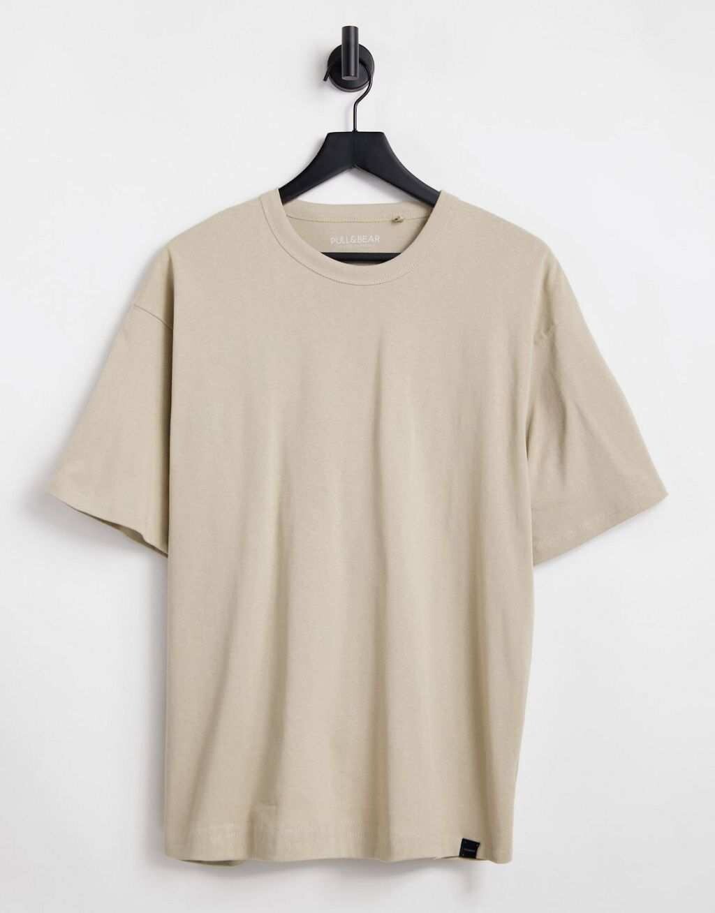 

Бежевая футболка оверсайз Pull&Bear, Бежевый