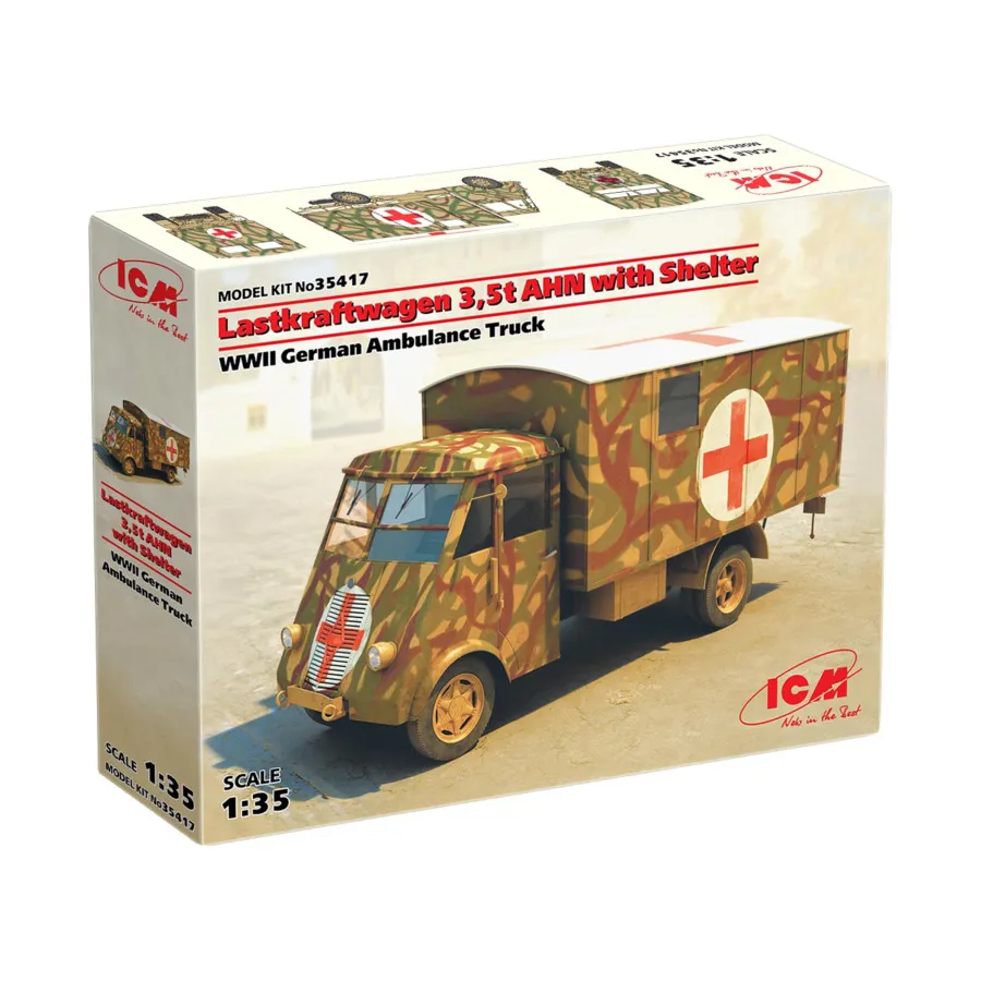 

Lastkraftwagen 3,5т AHN с навесом, Military Models 1/35 Scale (ICM)
