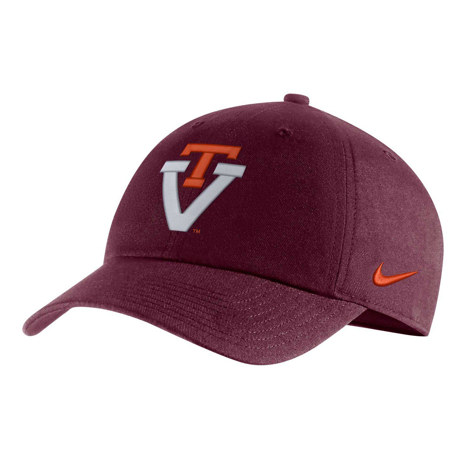 

Мужская регулируемая кепка с логотипом Nike Maroon Virginia Tech Hokies Heritage86