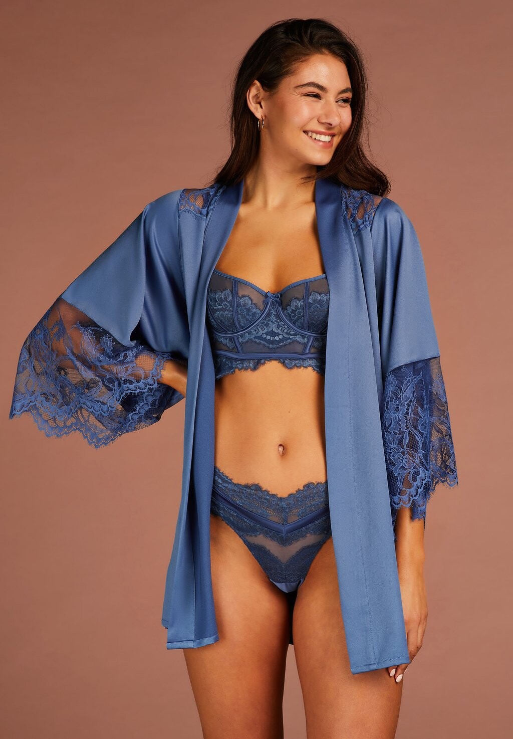 

Халат Hunkemöller, синий