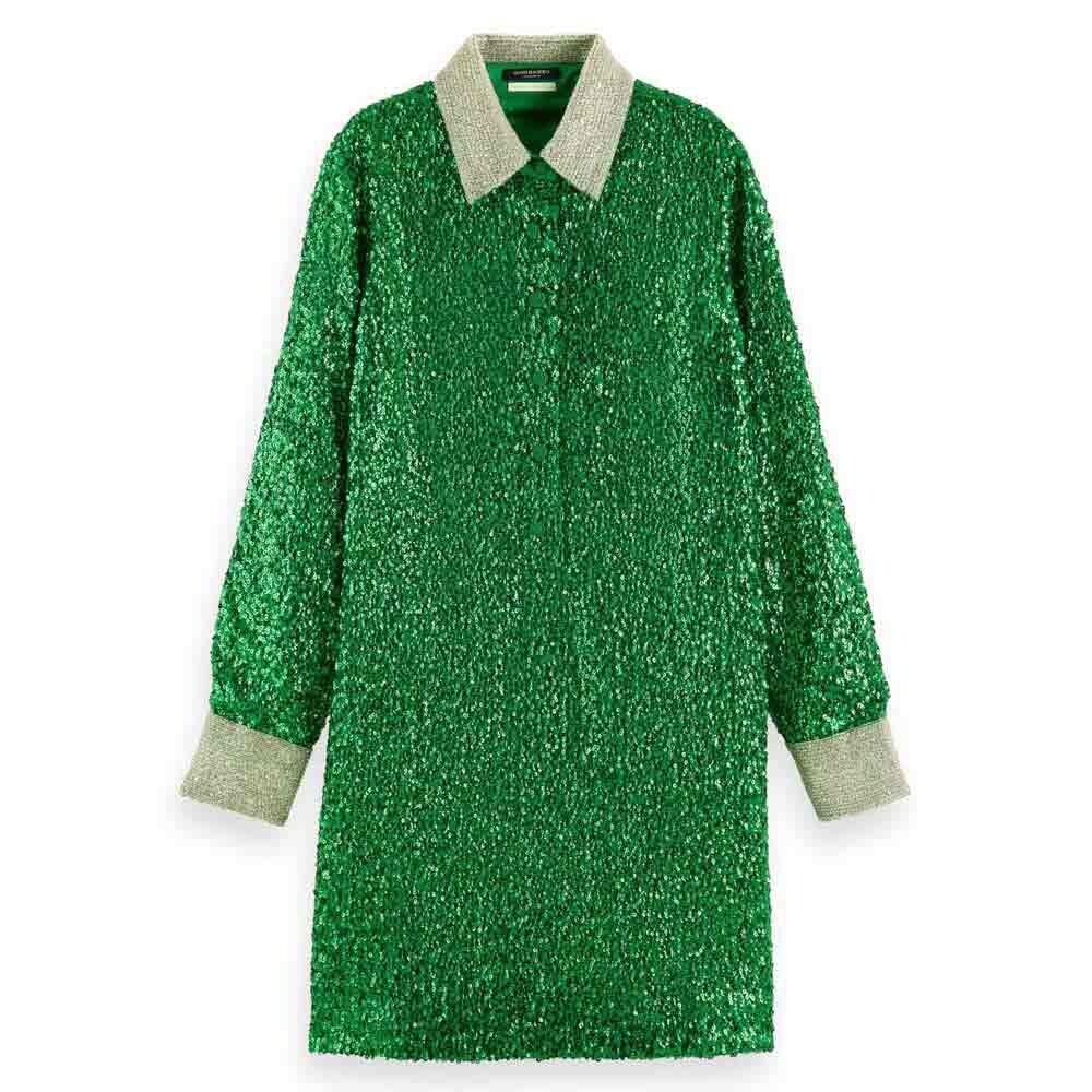 

Платье Scotch & Soda Sequin, зеленый