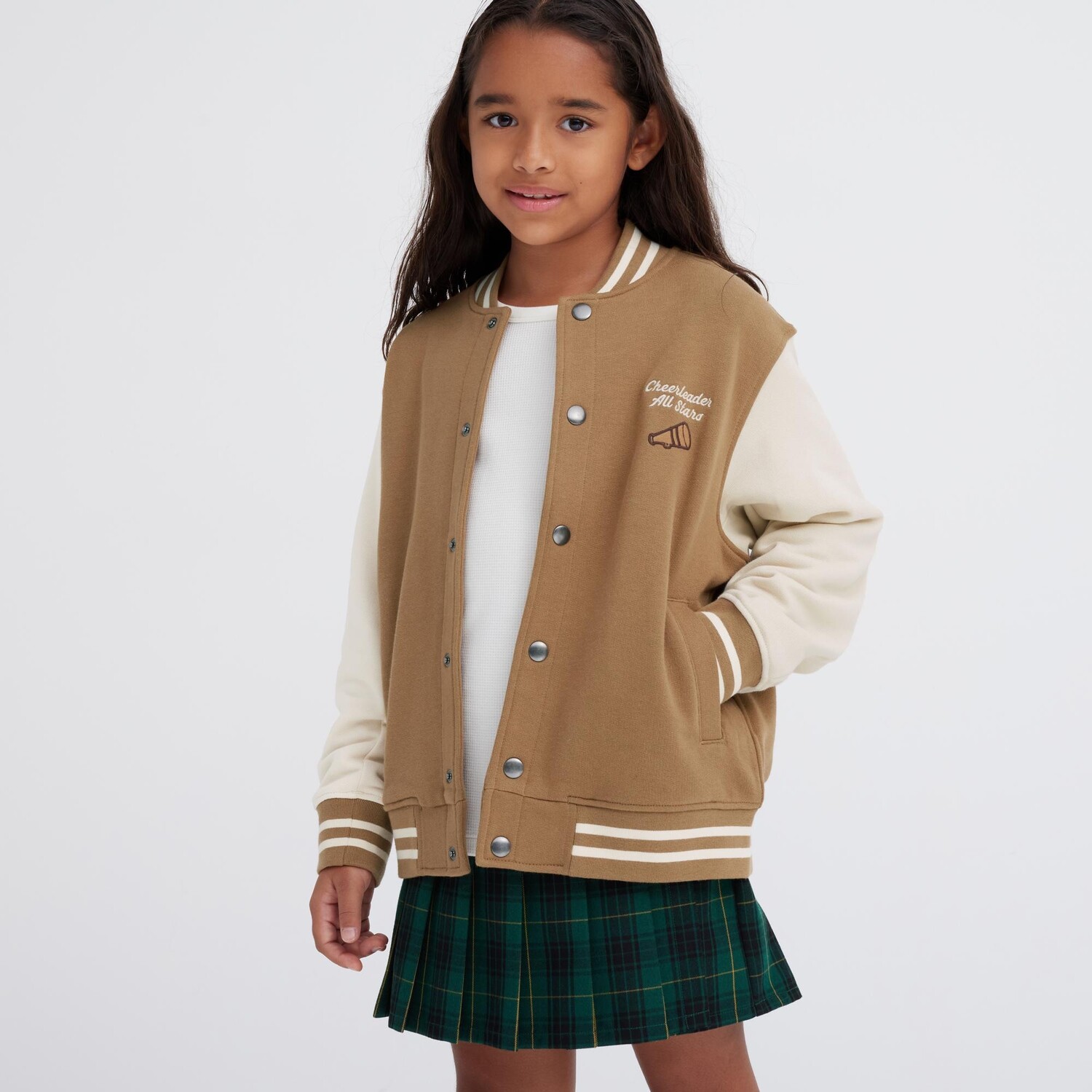 

Бомбер Uniqlo Kids, коричневый