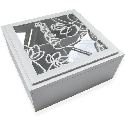 цена Декоративная коробка Versa МДФ 20 x 8 x 20 см