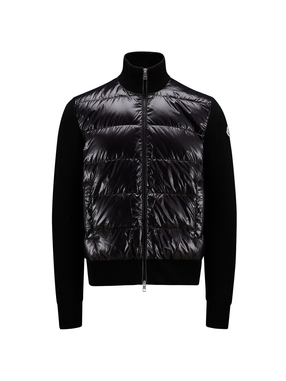 

Кардиган-пуф из смешанной техники Moncler, черный