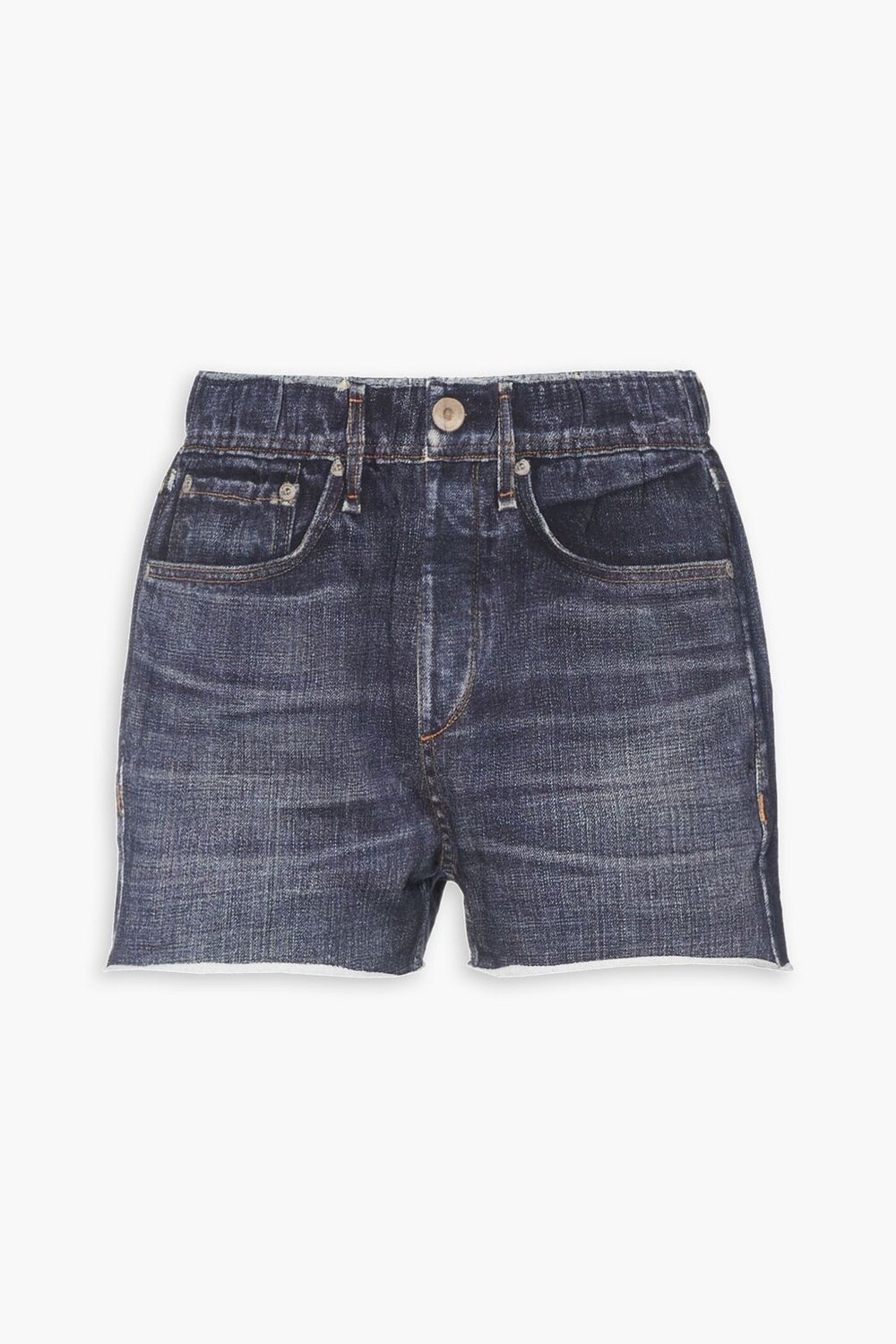 

Шорты Miramar из французской хлопковой махры с принтом RAG & BONE, синий