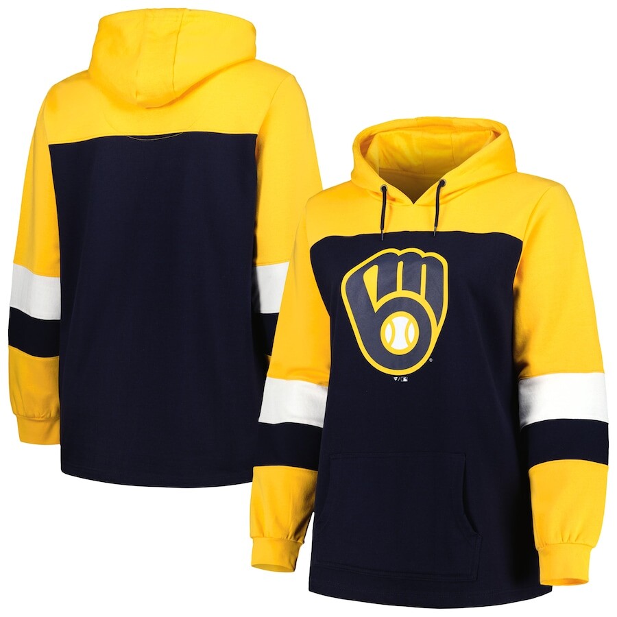 

Пуловер с капюшоном Profile Milwaukee Brewers, нави