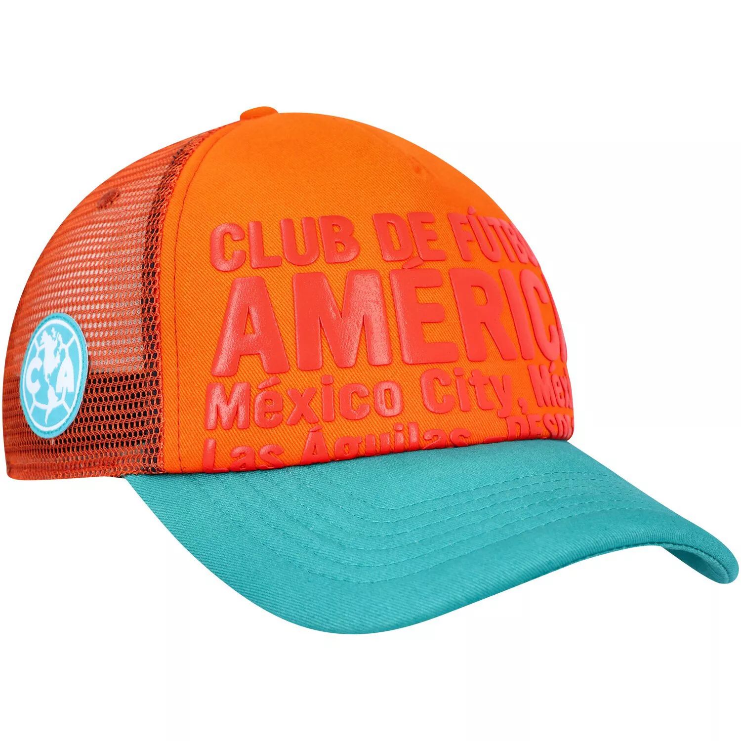 мужская синяя регулируемая шляпа cruz azul club gold fan ink Мужская регулируемая шляпа Orange Club America Club Gold