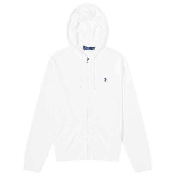 

Толстовка с капюшоном на молнии из махровой ткани Spa Polo Ralph Lauren, белый