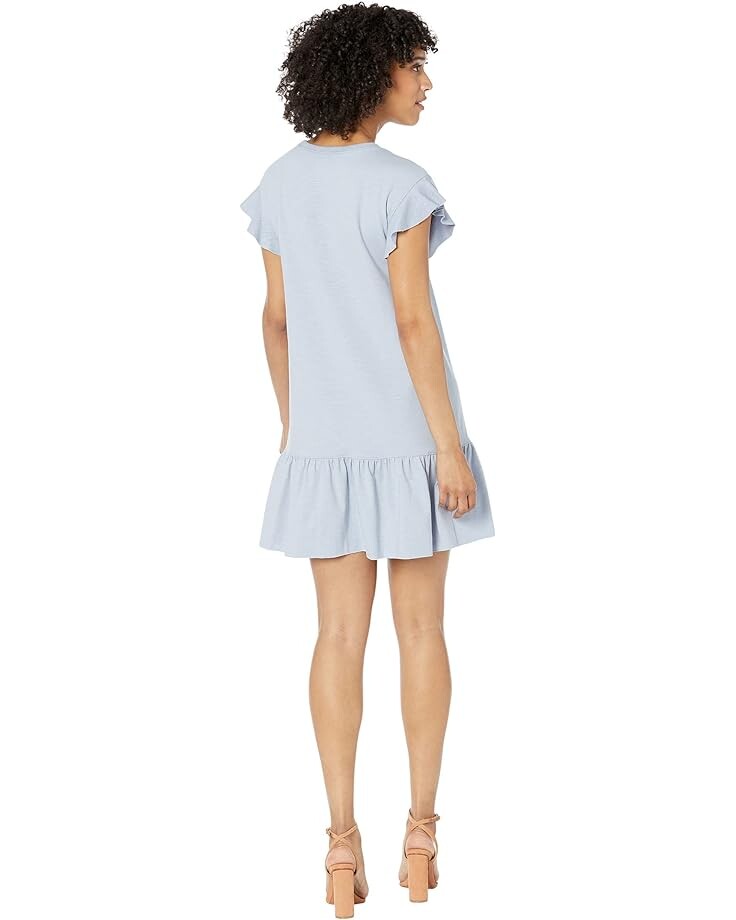 

Платье Lilla P Flame Modal Ruffle Sleeve Peplum Dress, цвет Cornflower
