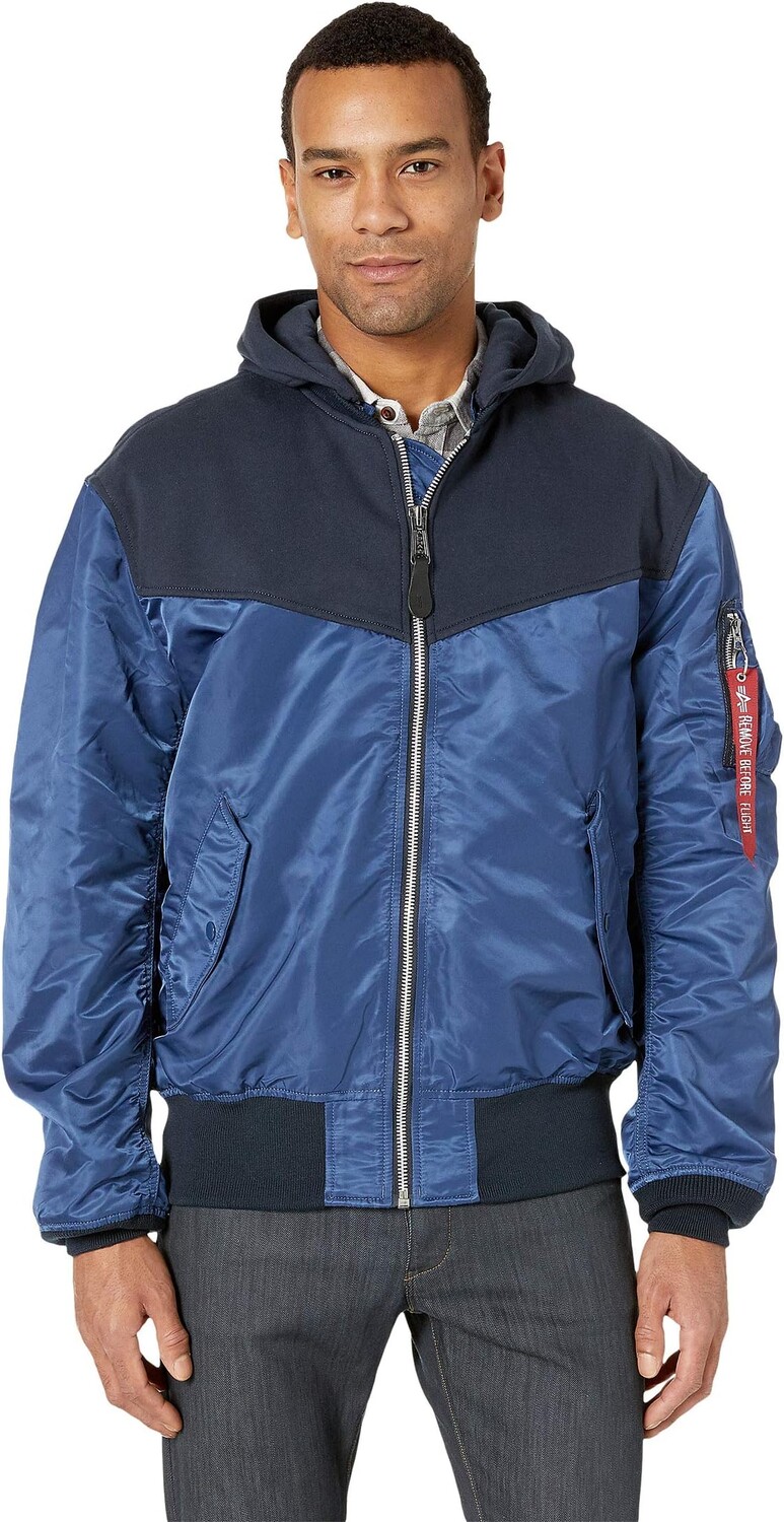 

Куртка Alpha Industries L-2B Hooded Yoke Loose, синий