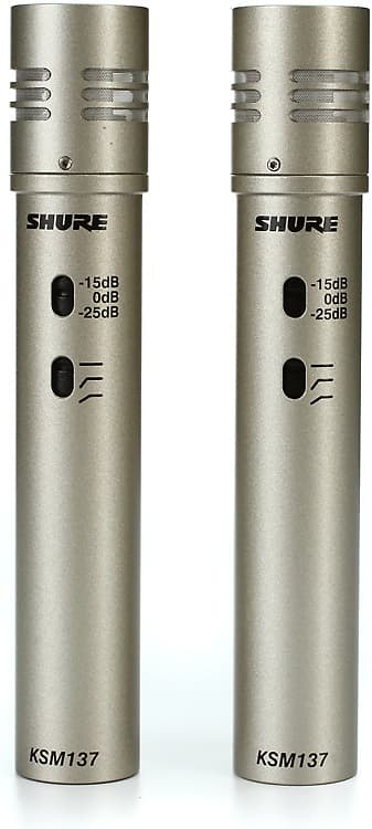 

Конденсаторный микрофон Shure KSM137 / SL Stereo Pair