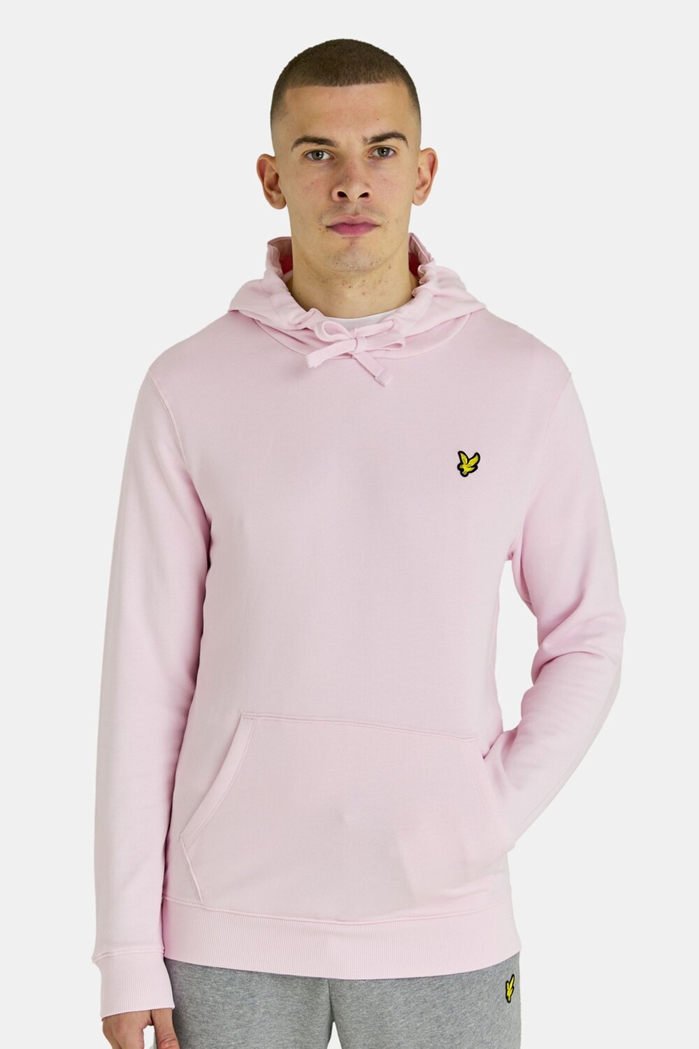 

Розовый свитшот с капюшоном через голову Lyle & Scott, розовый
