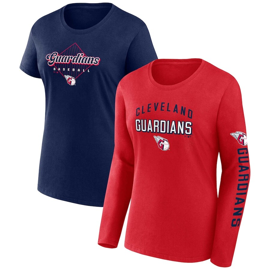

Футболка с длинным рукавом Fanatics Branded Cleveland Guardians, красный
