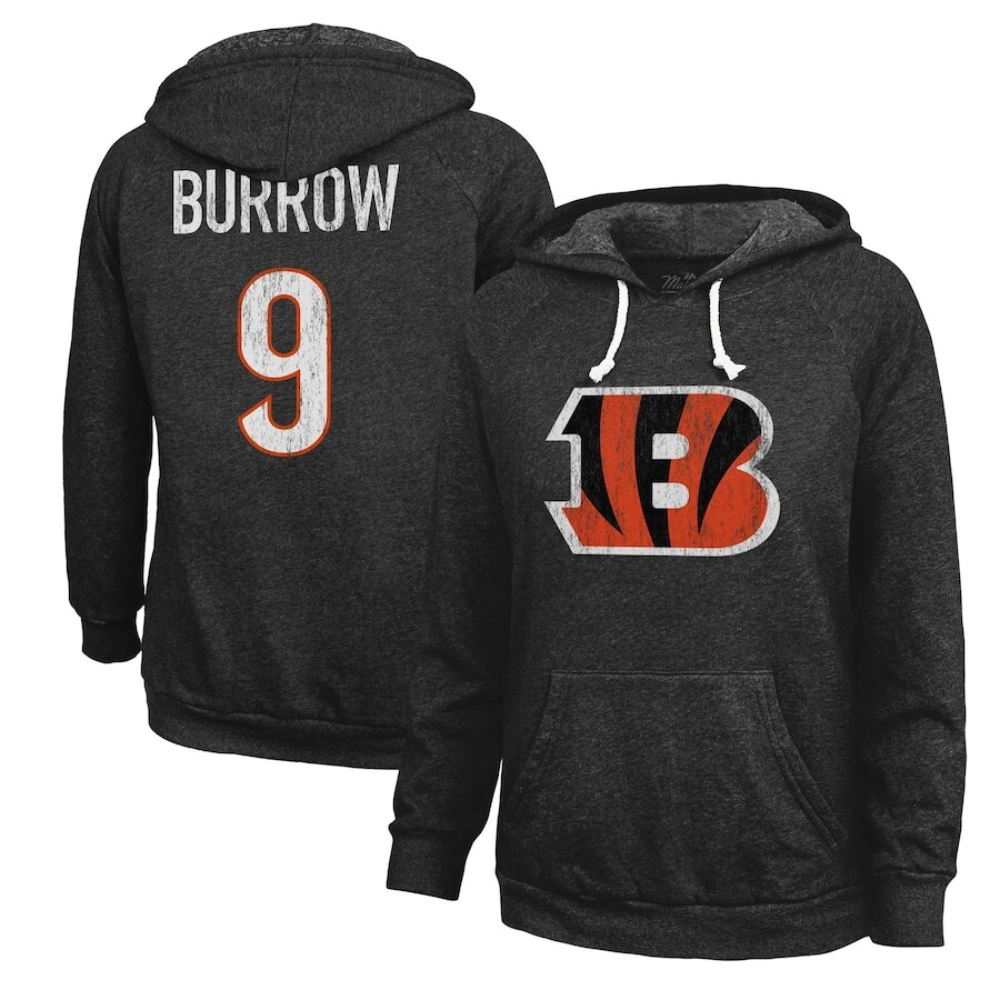 

Пуловер с капюшоном Majestic Threads Cincinnati Bengals, черный