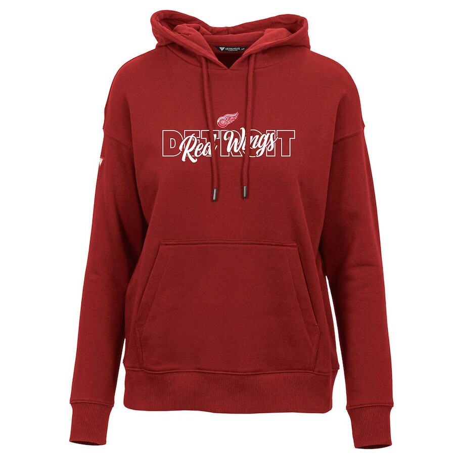 

Пуловер с капюшоном Levelwear Detroit Red Wings, красный