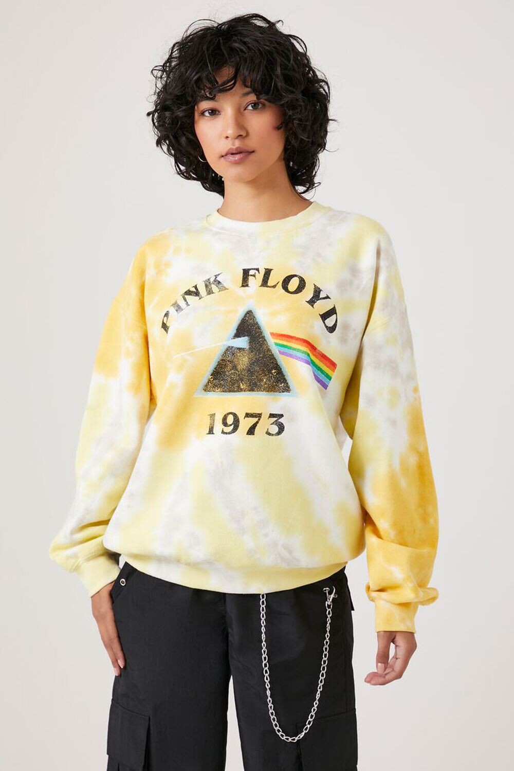 

Пуловер с графическим рисунком Pink Floyd Forever 21, розовый