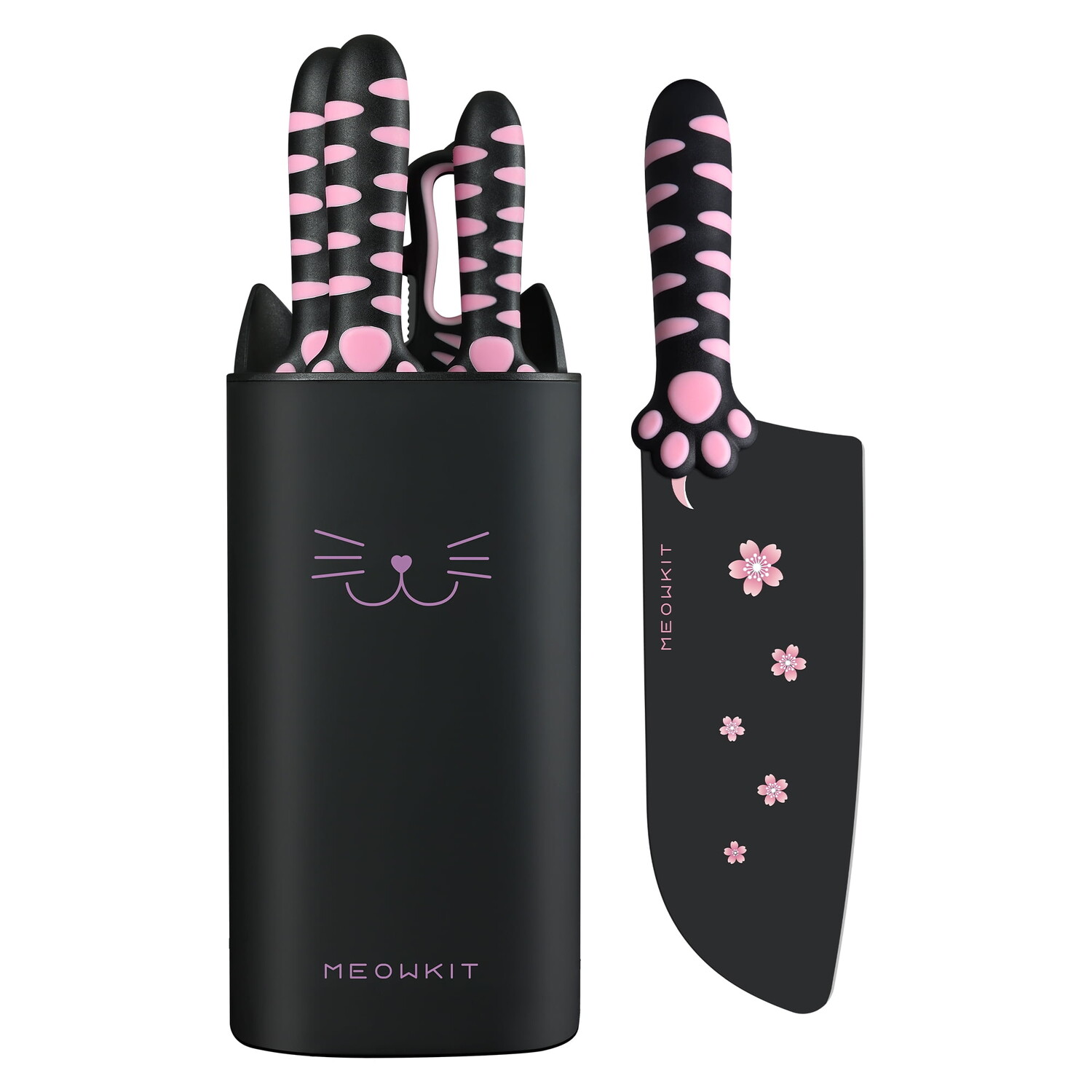 

Набор ножей из высокоуглеродистой стали Meowkit, 5 штук