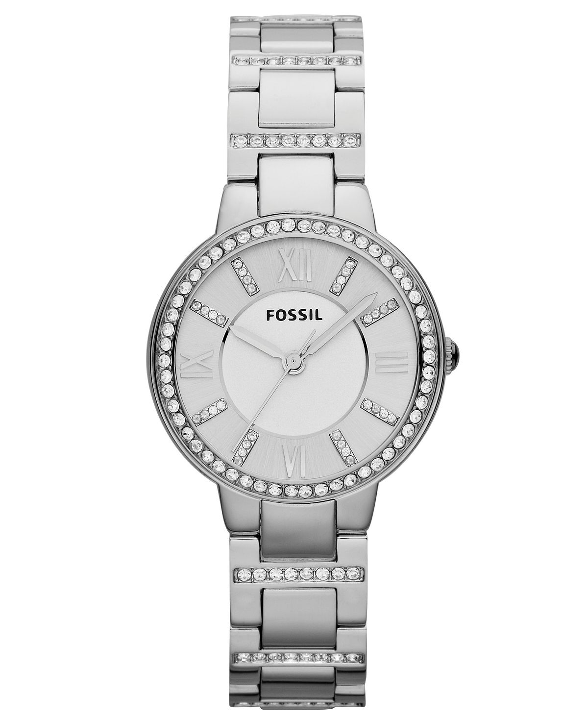Женские часы Virginia с браслетом из нержавеющей стали 30 мм ES3282 Fossil наручные часы fossil es3282