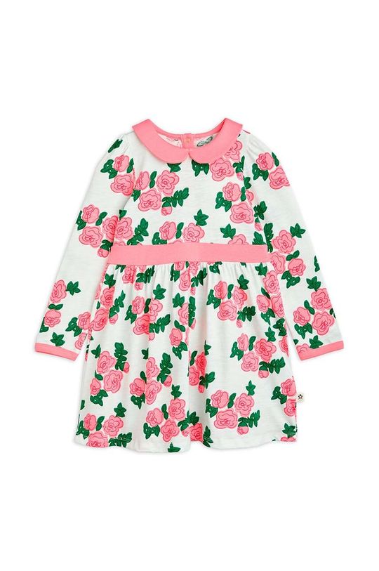 цена Платье из хлопка для маленькой девочки Mini Rodini, розовый