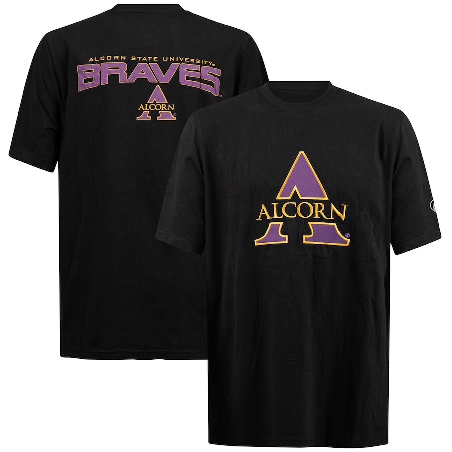 

Футболка с коротким рукавом FISLL Alcorn State Braves, черный