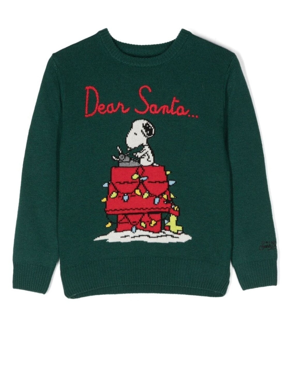 

MC2 Saint Barth Kids джемпер Snoopy Dear Santa, зеленый