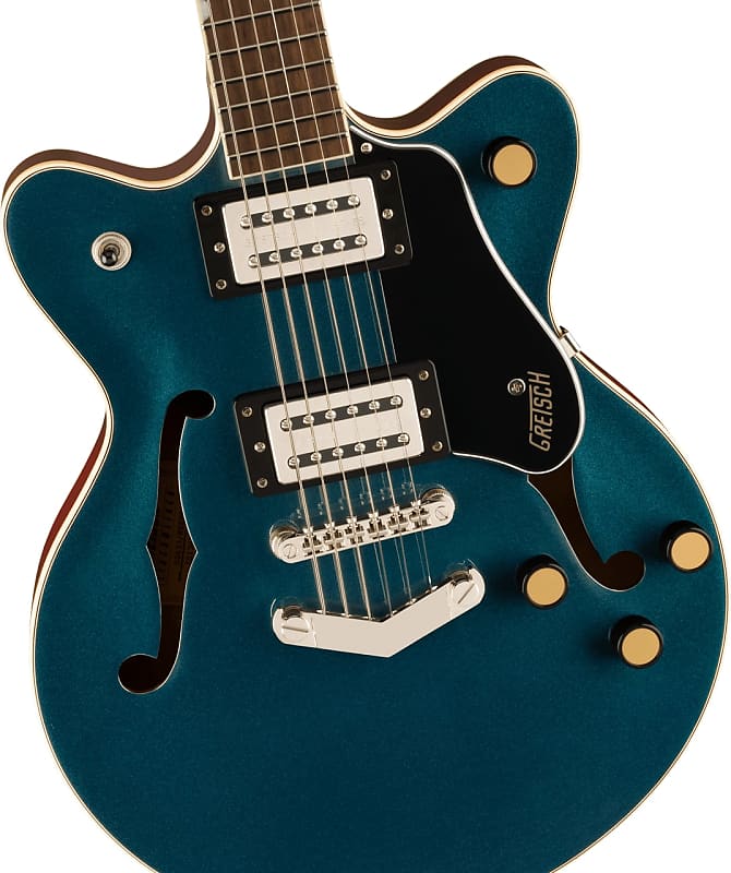 Электрогитара Gretsch - G2655 Streamliner - Semi-Hollow Electric Guitar w/ Center Block Jr. Double-Cut with V-Stoptail - Laurel Fingerboard - Midnight Sapphire электрогитара gretsch g2655 streamliner center block jr double cut v stoptail 2023 burnt orchid is230402140 5lbs 9 0 oz
