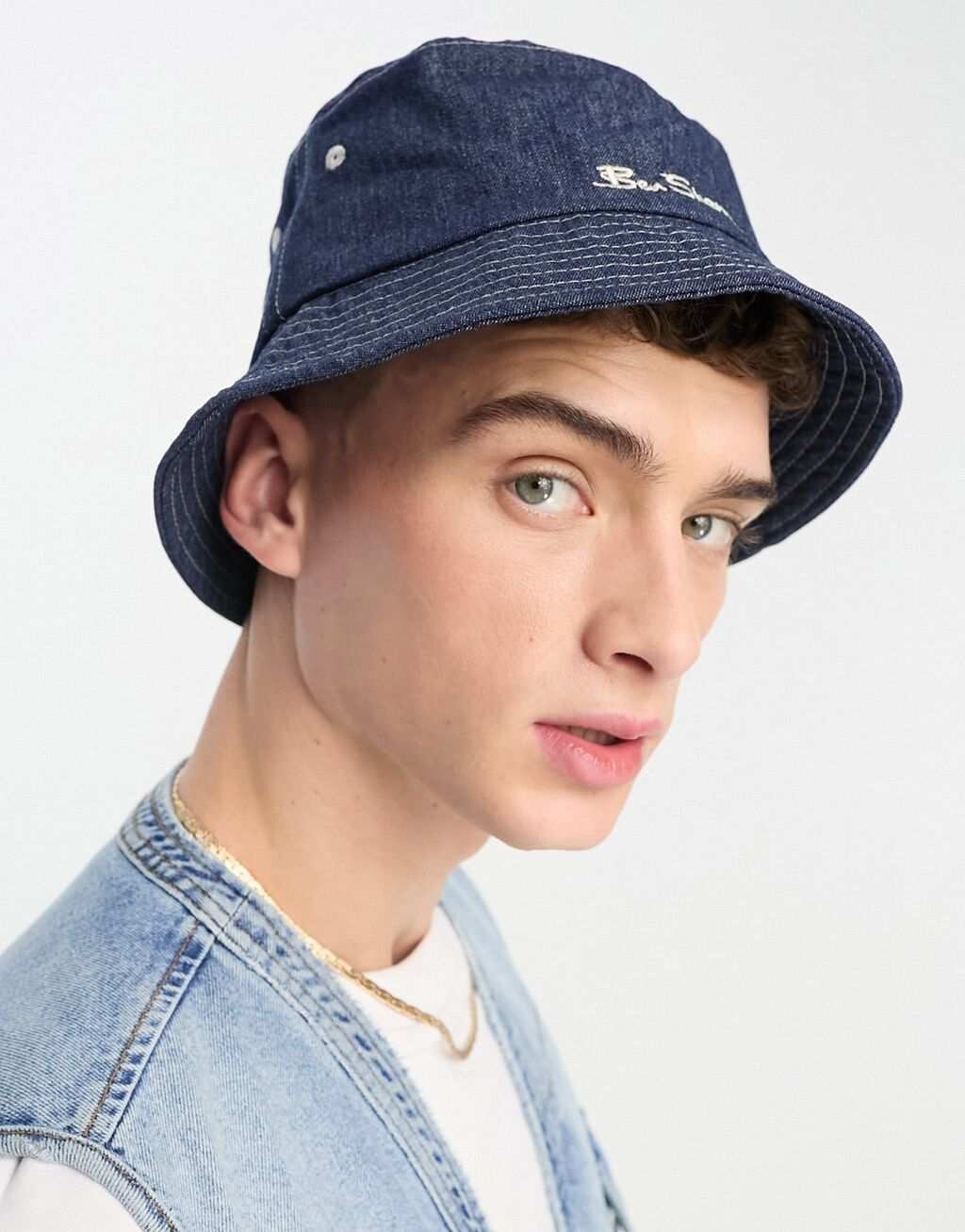 

Джинсовая панама с логотипом Ben Sherman индиго