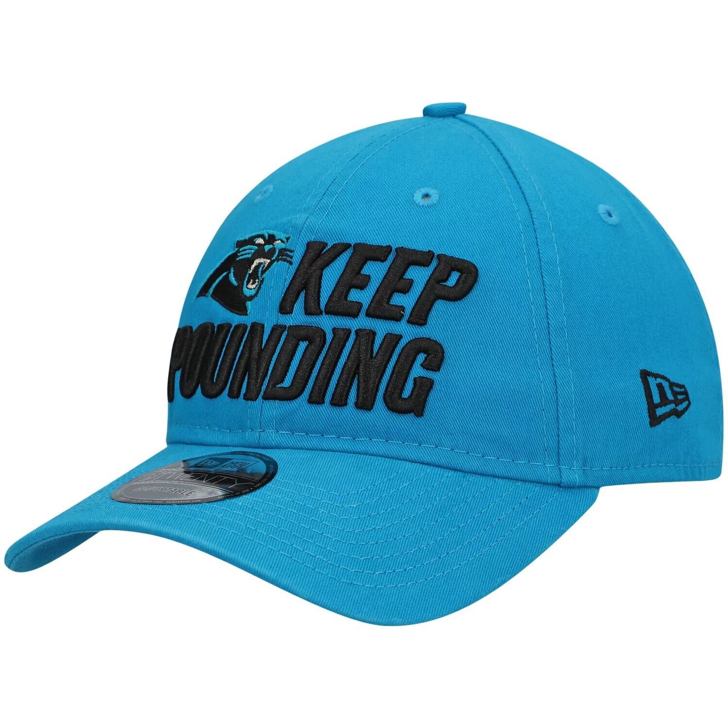 

Мужская регулируемая кепка с логотипом New Era Blue Carolina Panthers Keep Pounding 9TWENTY