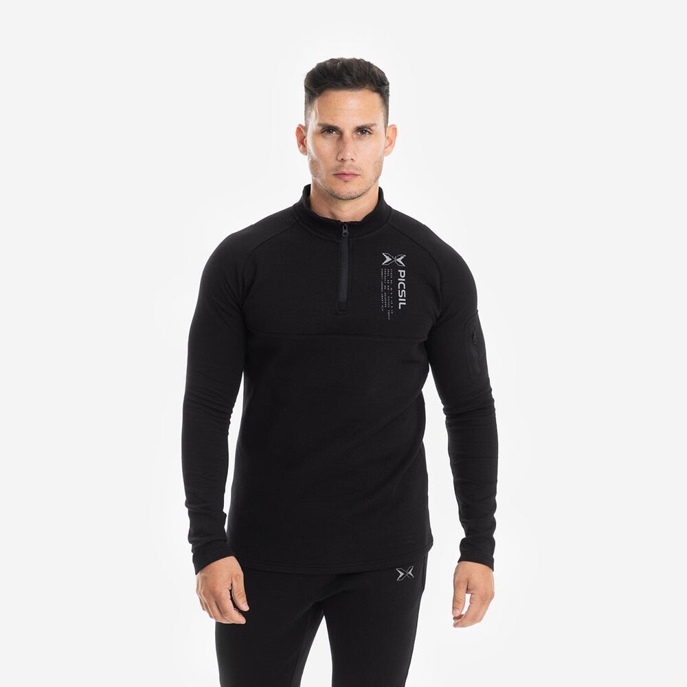 

Толстовка Picsil Urban Premium Half Zip, черный