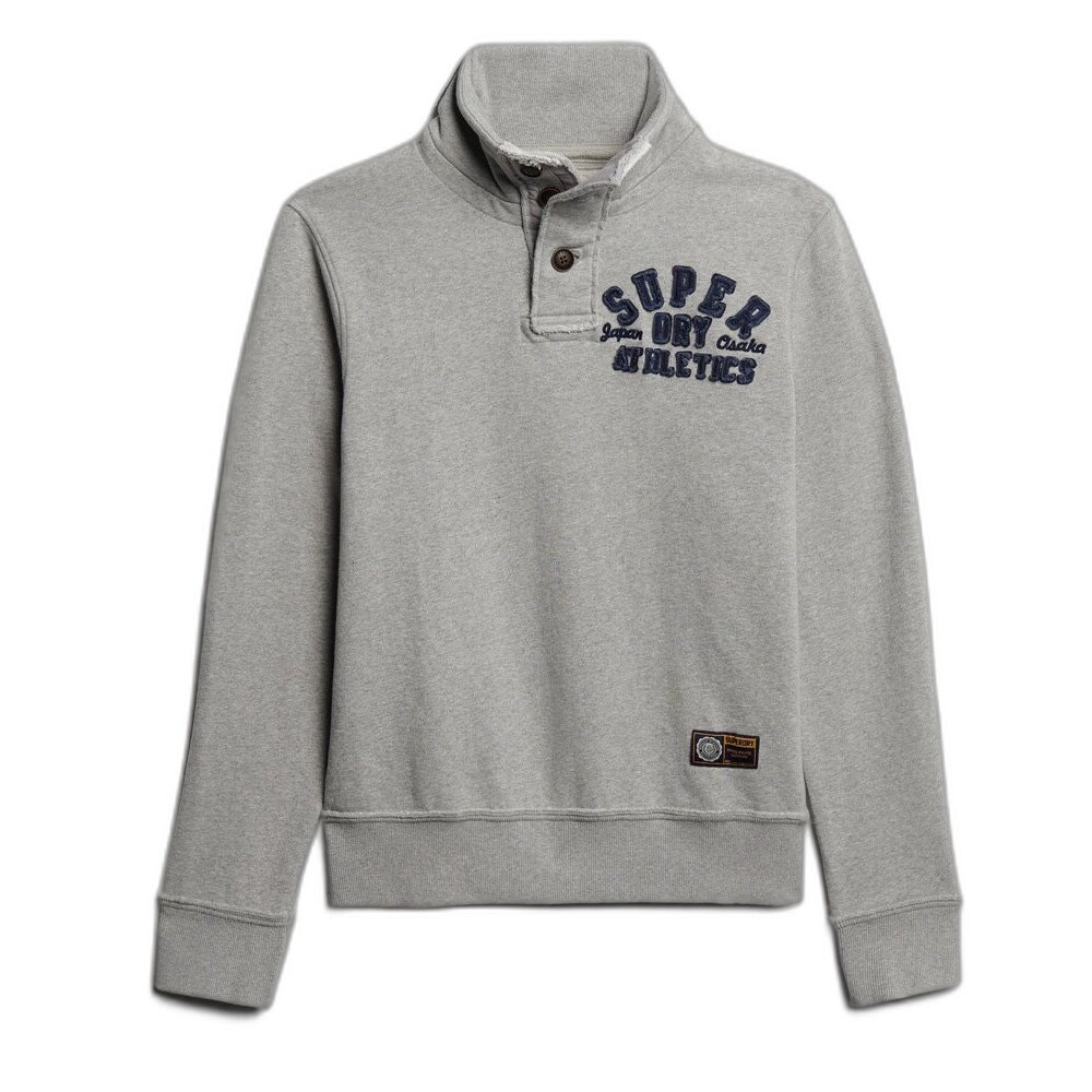 

Толстовка Superdry Vintage Athletic Henley Half Zip, серый