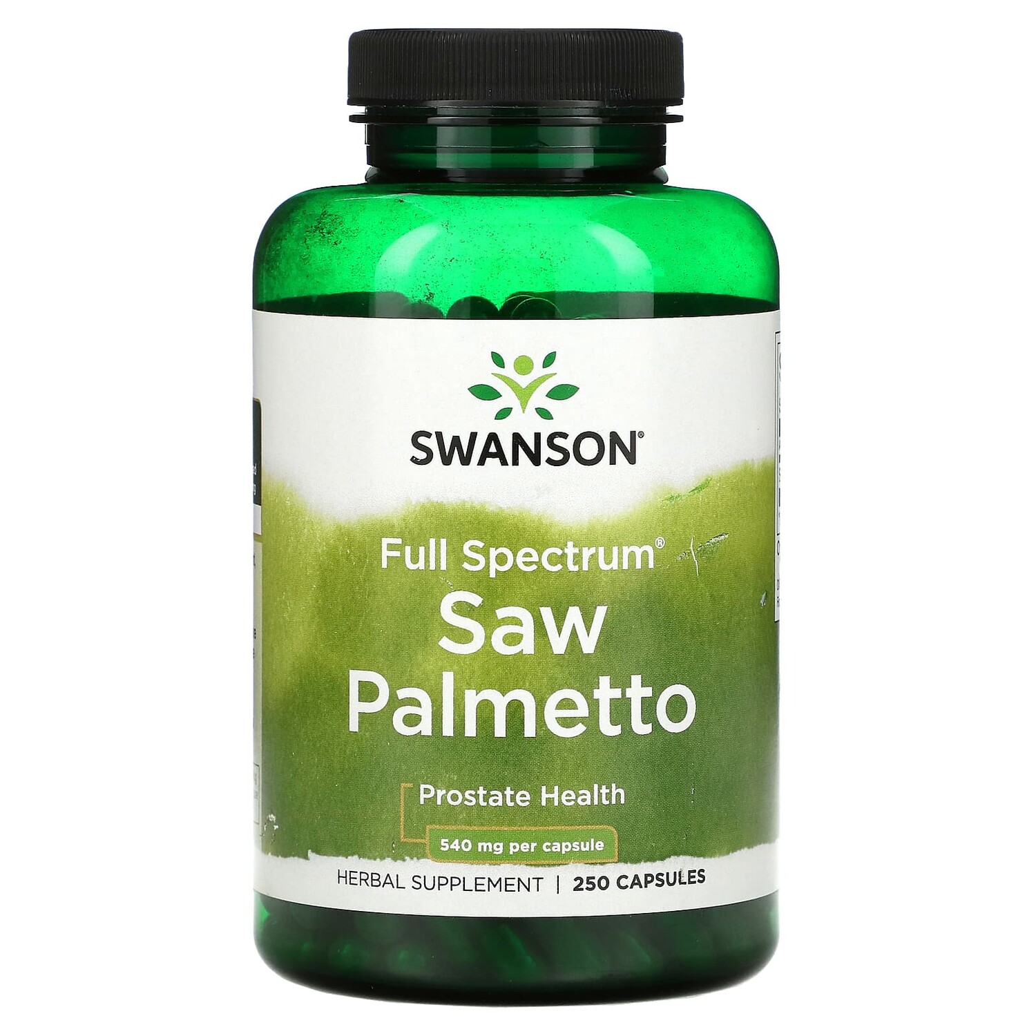 

Full Spectrum Saw Palmetto, 540 мг, 250 капсул, Swanson
